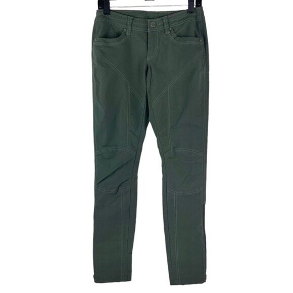 Kuhl Skinny Pants in Drab Olive Green Inspiratr - Picture 2 of 7